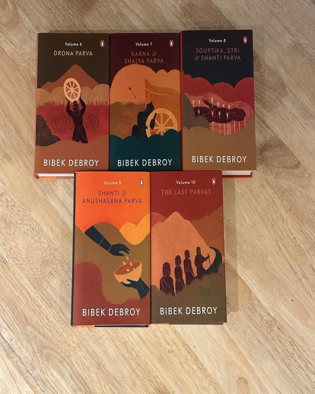 The Mahabharata Vol 1- 10 by Bibek Debroy [Hardcover] - versoz.com