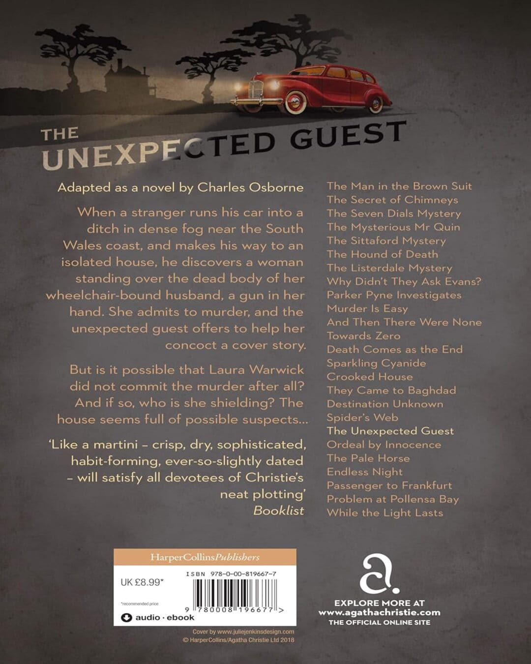 The Unexpected Guest by Agatha Christie [Paperback] - versoz.com