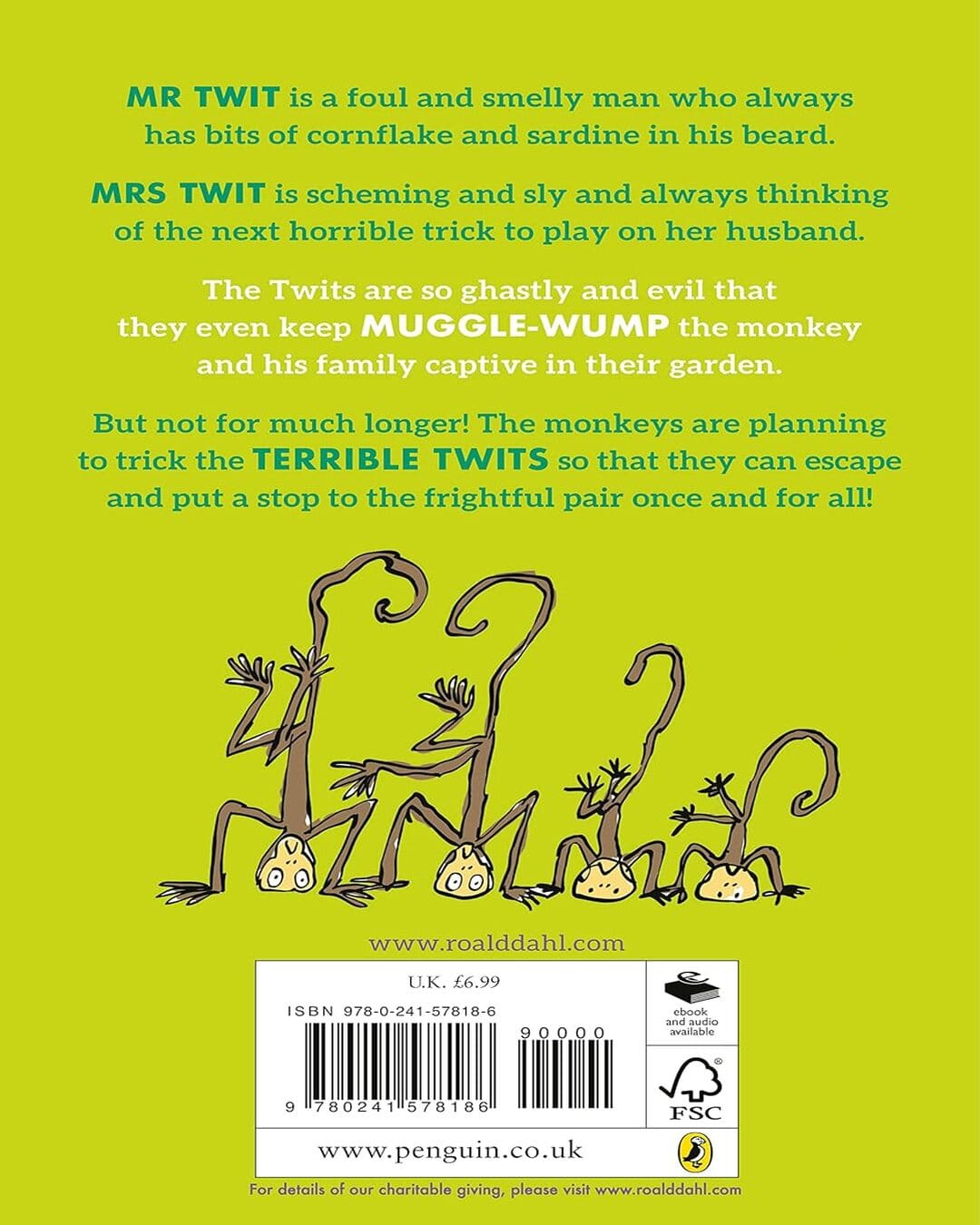 The Twits by Dahl, Roald [Paperback] - versoz.com
