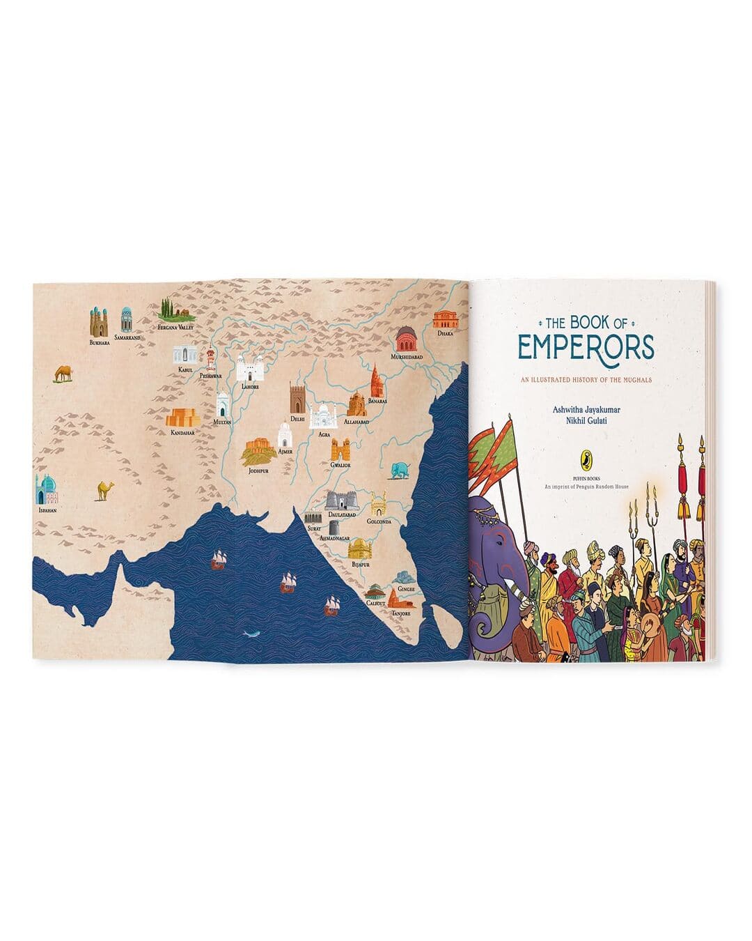 The Book Of Emperors: An Illustrated History Of The Mughals by Ashwitha Jayakumar; Nikhil Gulati [Paperback] - versoz.com