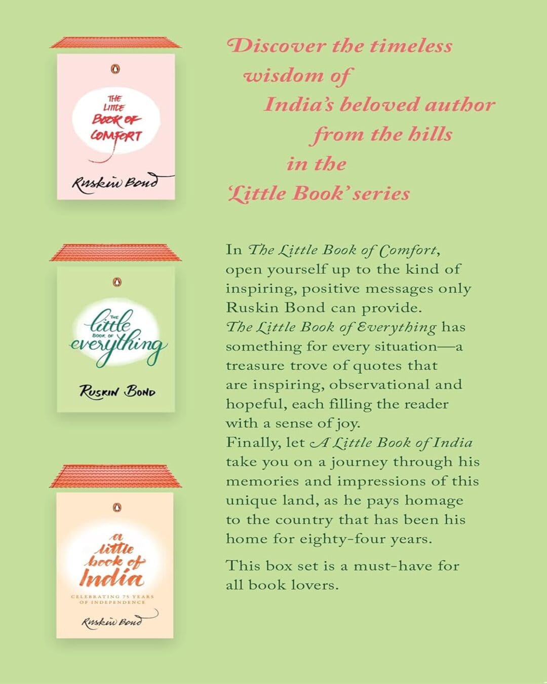 The Big Box of Little Books: Discovering Ruskin Bond [Hardcover] - versoz.com