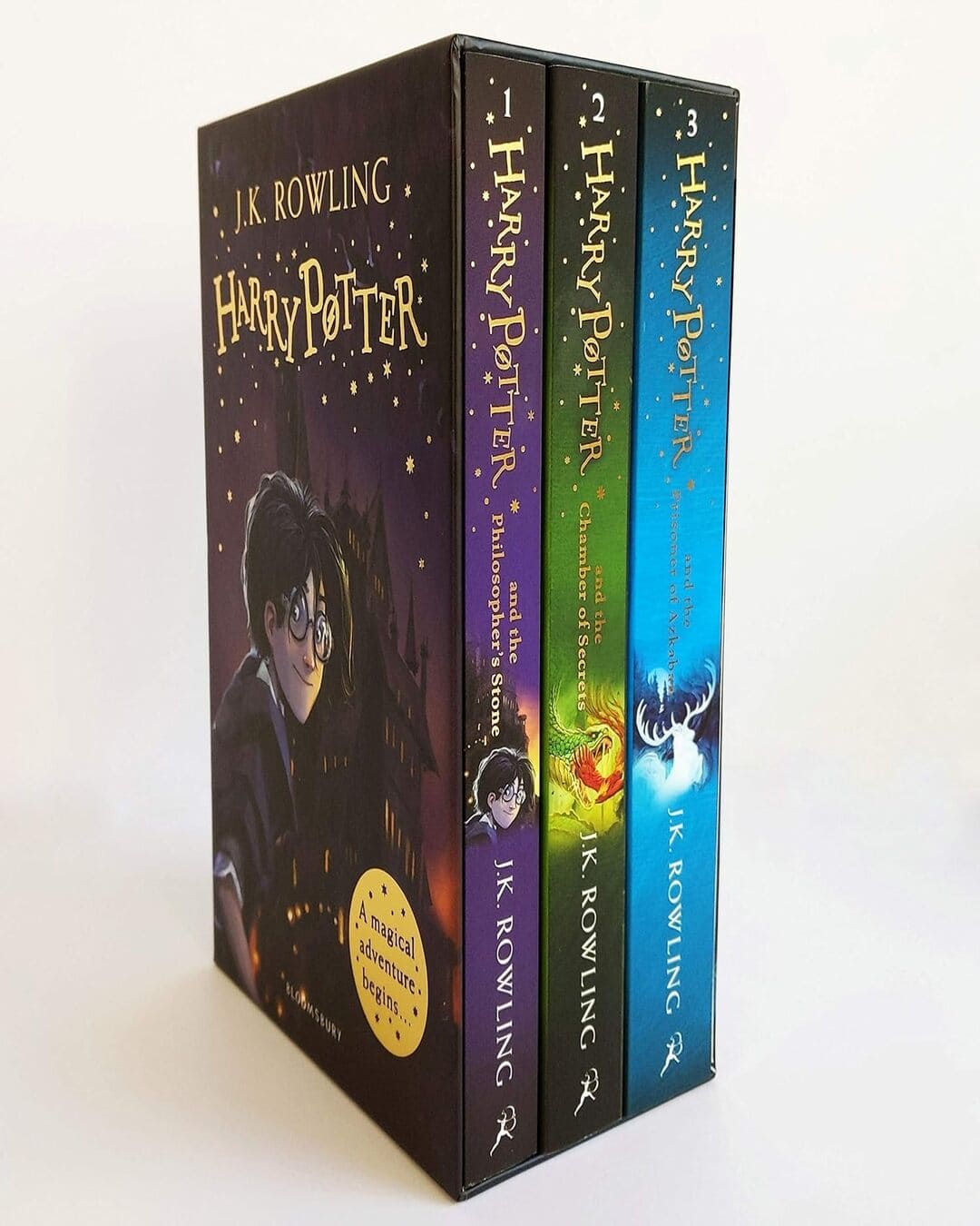 Harry Potter 1-3 Box Set: A Magical Adventure Begins by J K Rowling [Paperback] - versoz.com