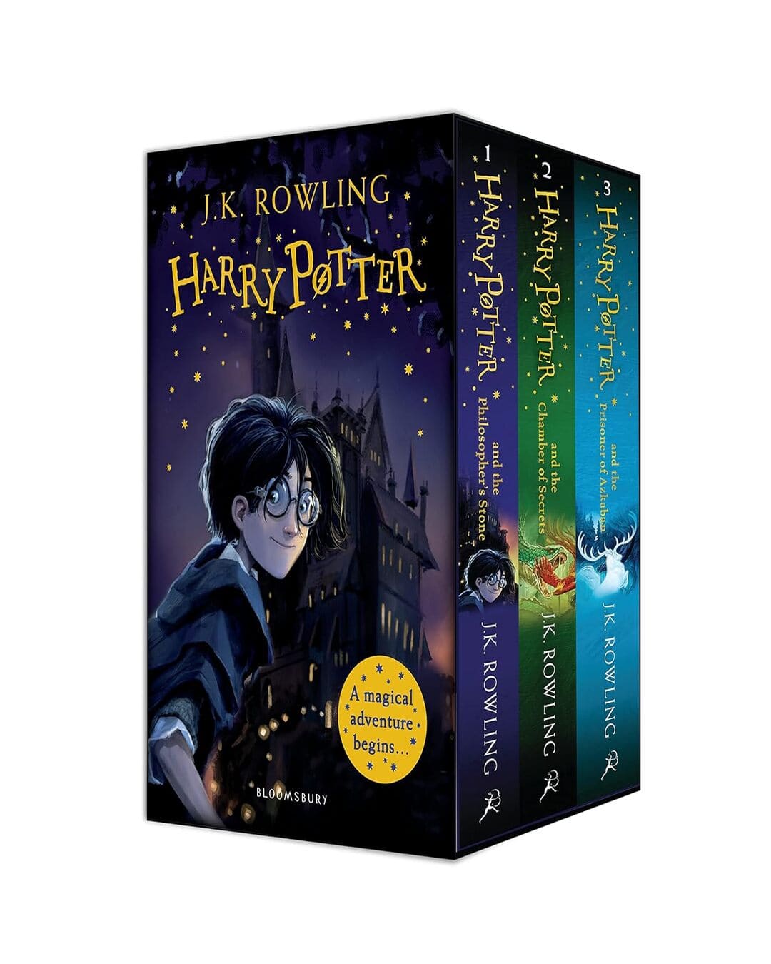 Harry Potter 1-3 Box Set: A Magical Adventure Begins by J K Rowling [Paperback] - versoz.com