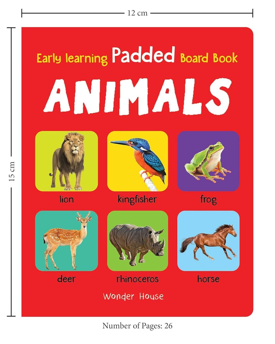 Early Learning Padded Book of Animals : Padded Board Books For Children by Wonder House Books [Board book ] - versoz.com