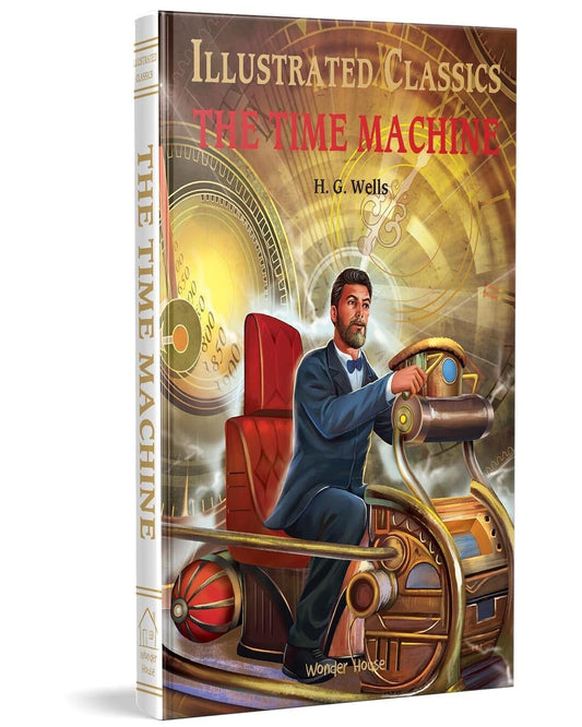 The Time Machine: Illustrated Abridged Children Classic English Novel With Review and Questions [Hardcover] - versoz.com