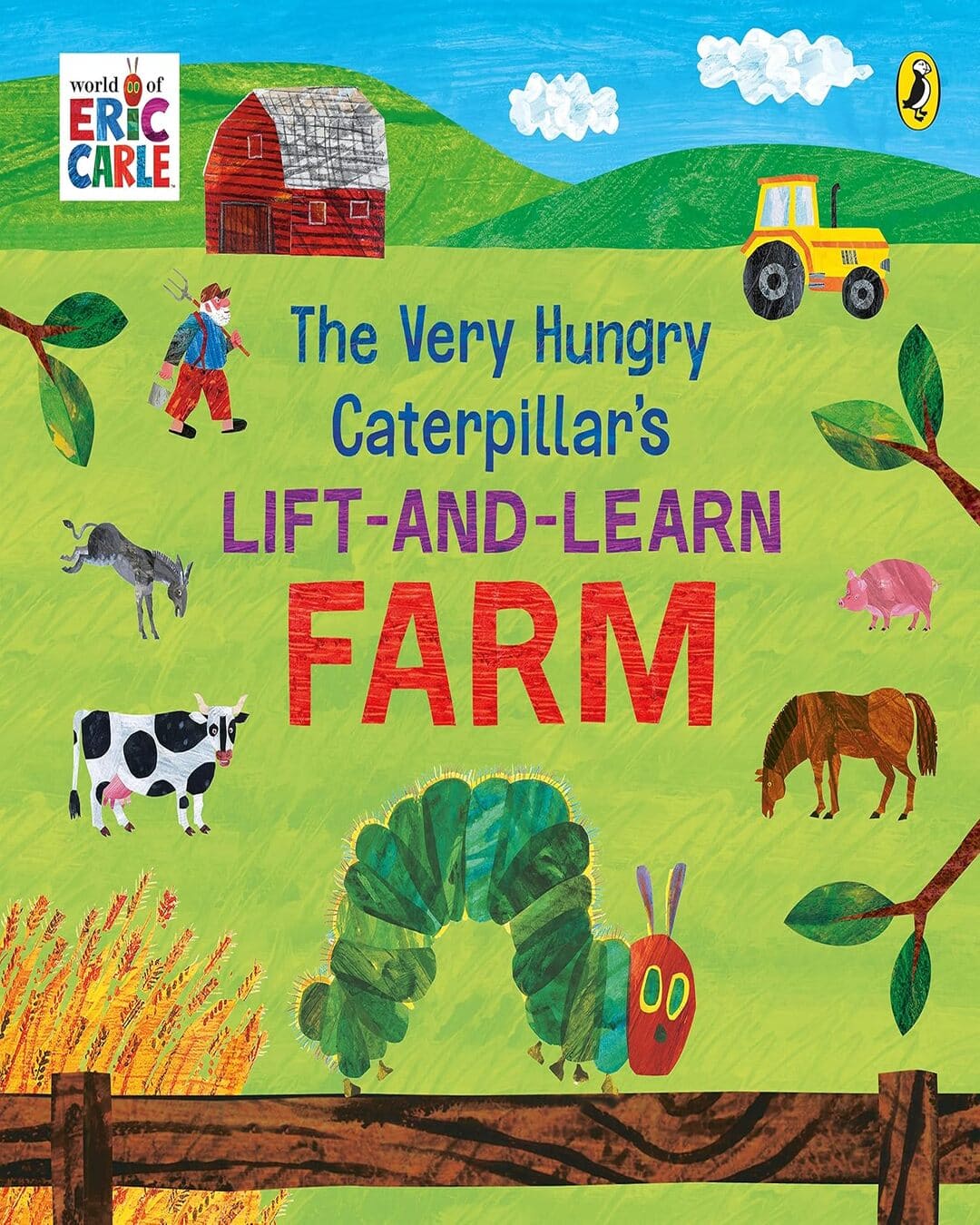 The Very Hungry Caterpillarâ€™S Lift And Learn: Farm by Carle Eric [Board book] - versoz.com