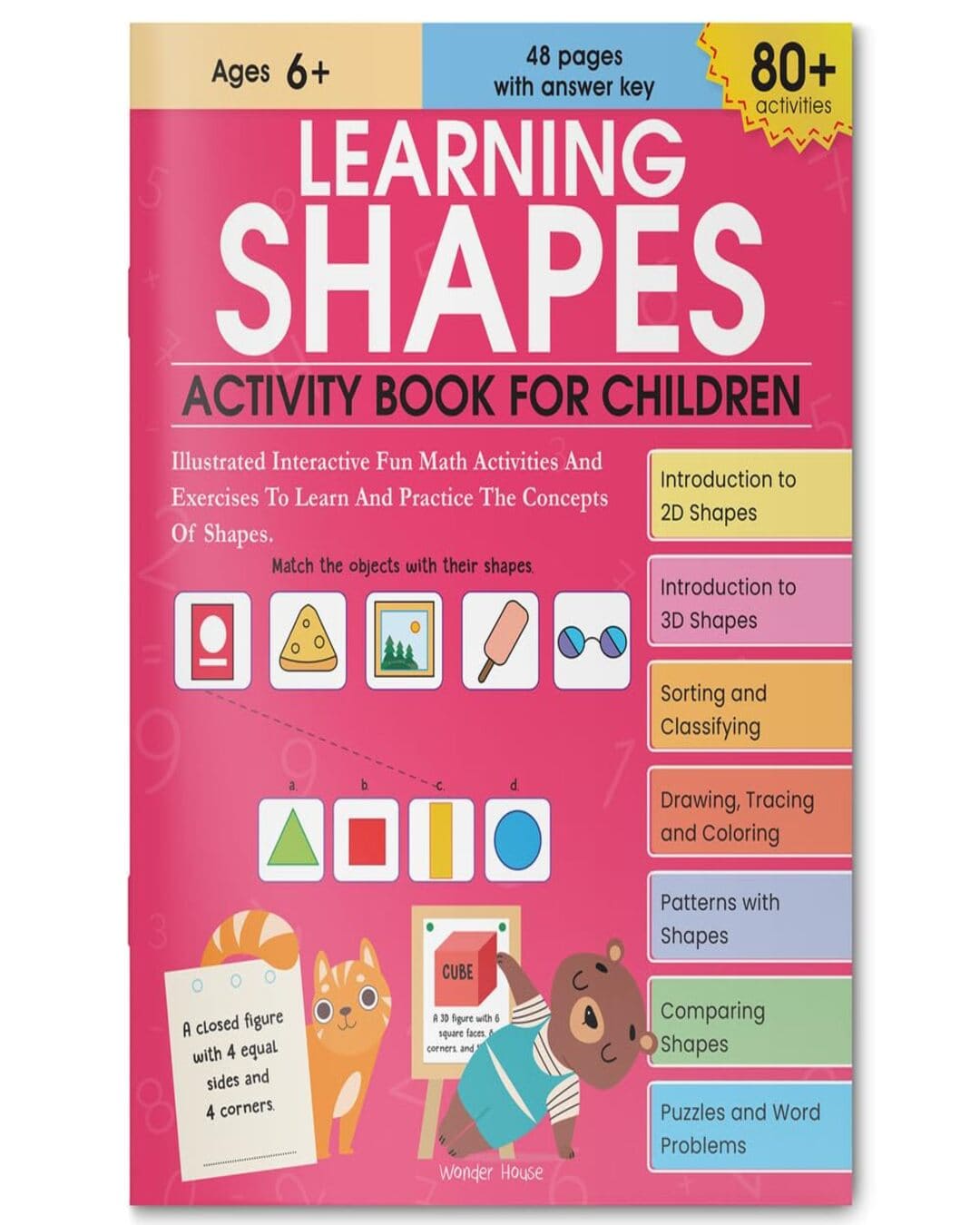 Learning Shapes Activity Book For Children by Wonder House Books [Paperback] - versoz.com