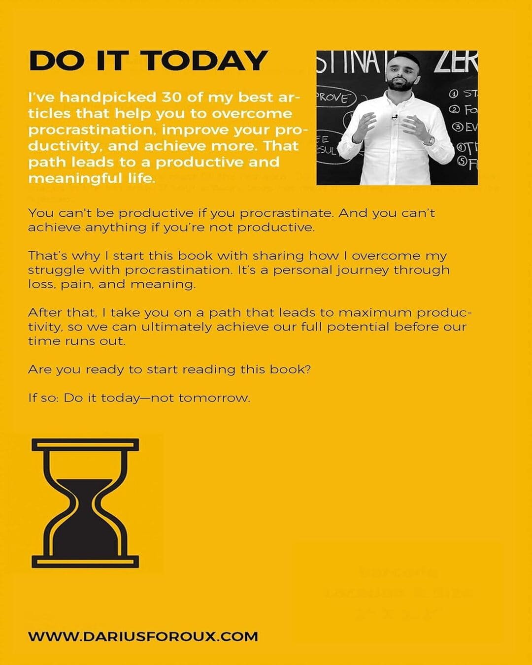 Do It Today : Overcome Procrastination, Improve Productivity & Achieve more Meaningful Things by Darius Foroux [Paperback] - versoz.com