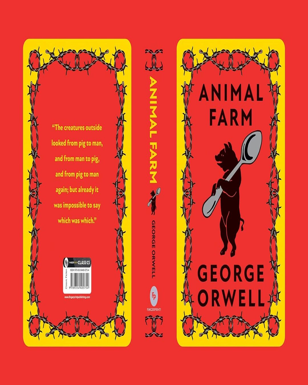 Animal Farm (Deluxe Hardbound Edition) by George Orwell [Hardcover] - versoz.com