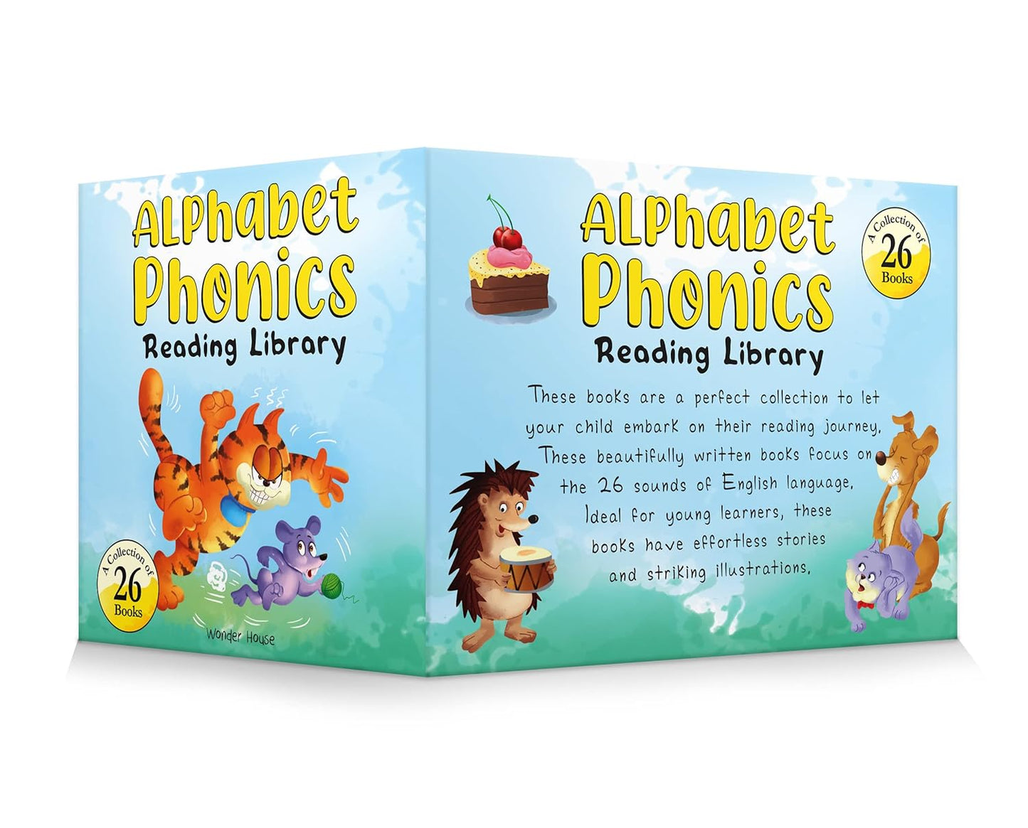 Alphabet Phonics - Reading Library For Children (Boxset of 26 books) [Board Book] - versoz.com