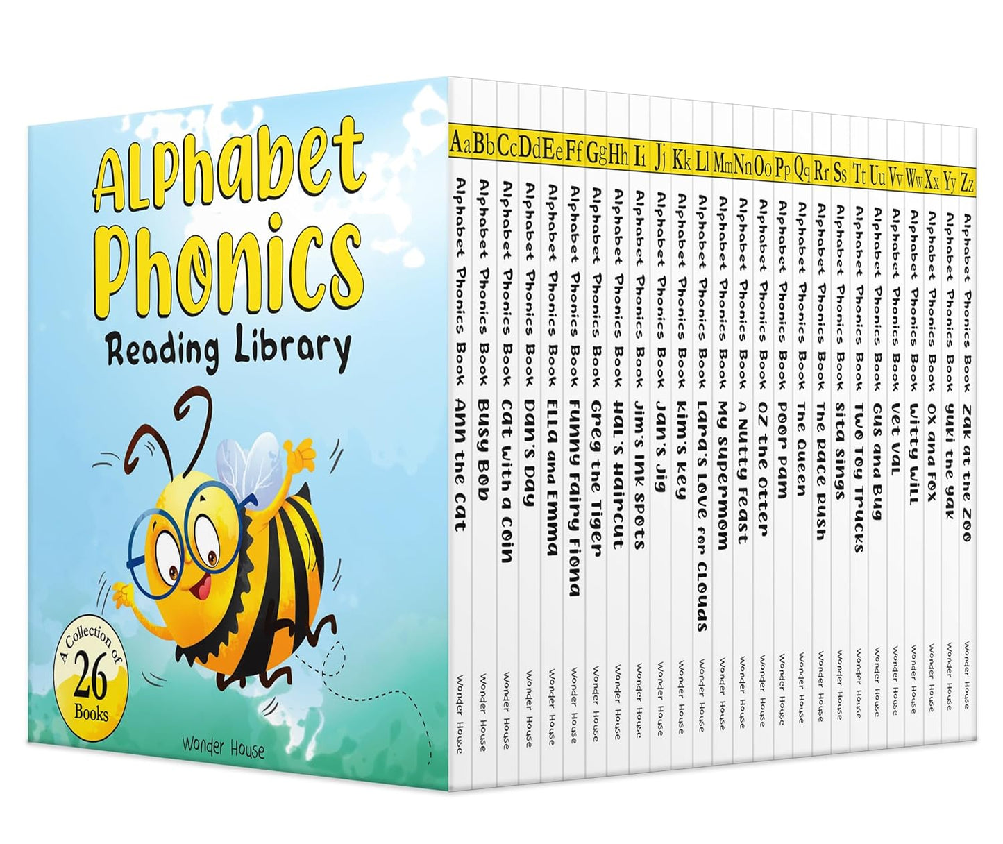 Alphabet Phonics - Reading Library For Children (Boxset of 26 books) [Board Book] - versoz.com
