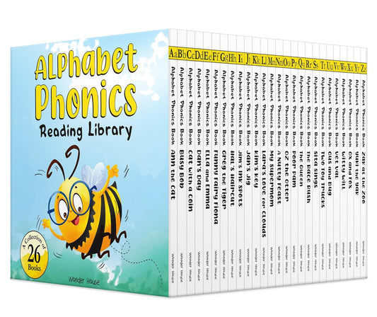 Alphabet Phonics - Reading Library For Children (Boxset of 26 books) [Board Book] - versoz.com