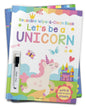 Let's be a Unicorn : Reusable Wipe & Clean Book by Wonder House Books [Board Book] - versoz.com