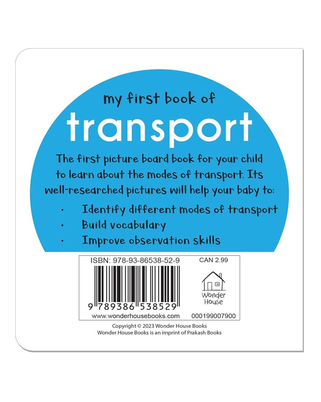 My First Book of Transport: First Board Book by Wonder House Books [Board Book] - versoz.com