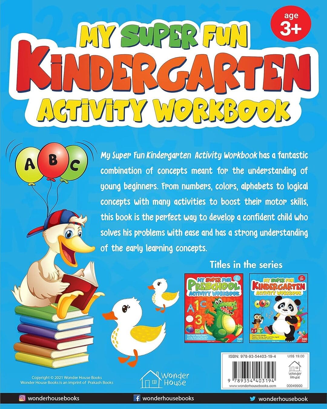 My Super Fun Kindergarten Activity Workbook by Wonder House Books [Paperback] - versoz.com