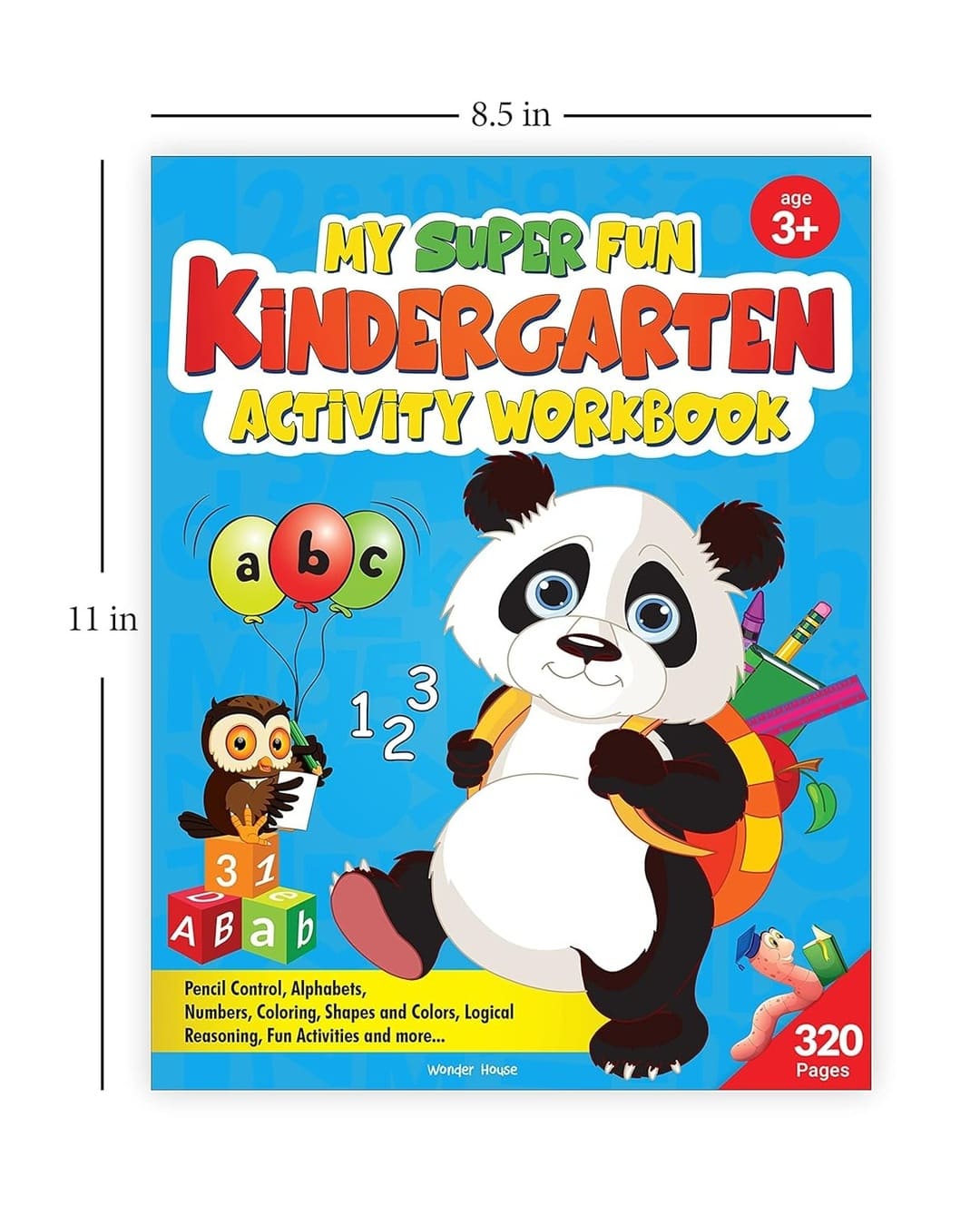 My Super Fun Kindergarten Activity Workbook by Wonder House Books [Paperback] - versoz.com