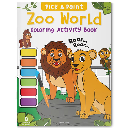 Pick and Paint Coloring Activity BookÂ For Kids: Zoo World by Wonder House Books [Paperback] - versoz.com