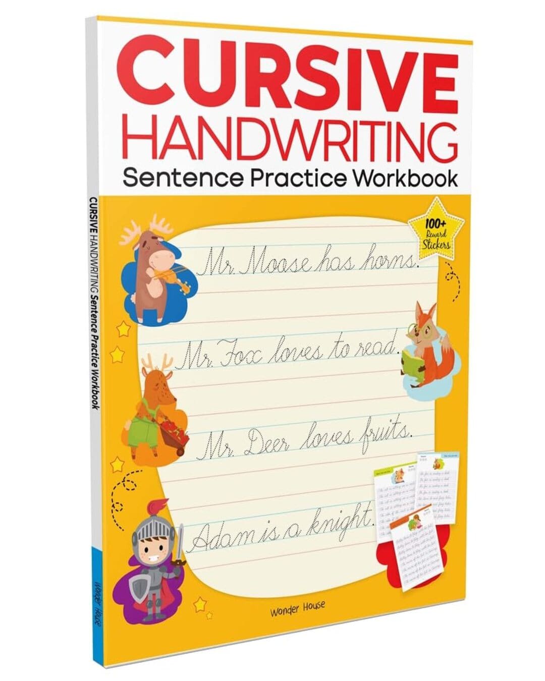 Cursive Handwriting : Sentence Practice Workbook by Wonder House Books [Paperback] - versoz.com