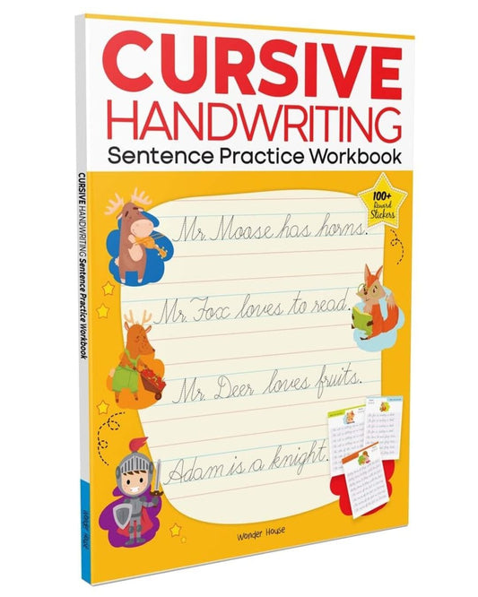 Cursive Handwriting : Sentence Practice Workbook by Wonder House Books [Paperback] - versoz.com