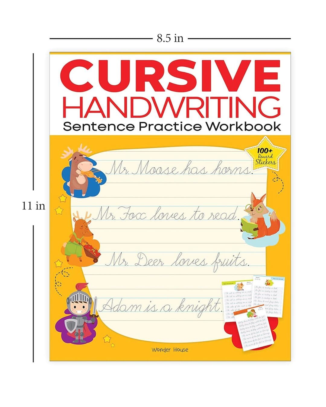 Cursive Handwriting : Sentence Practice Workbook by Wonder House Books [Paperback] - versoz.com