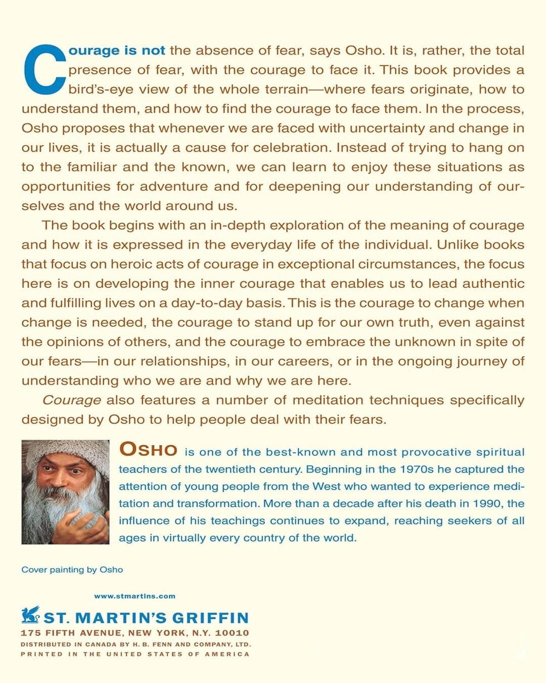 Courage: The Joy Of Living Dangerousiy by OSHO [PAPER BACK] - versoz.com