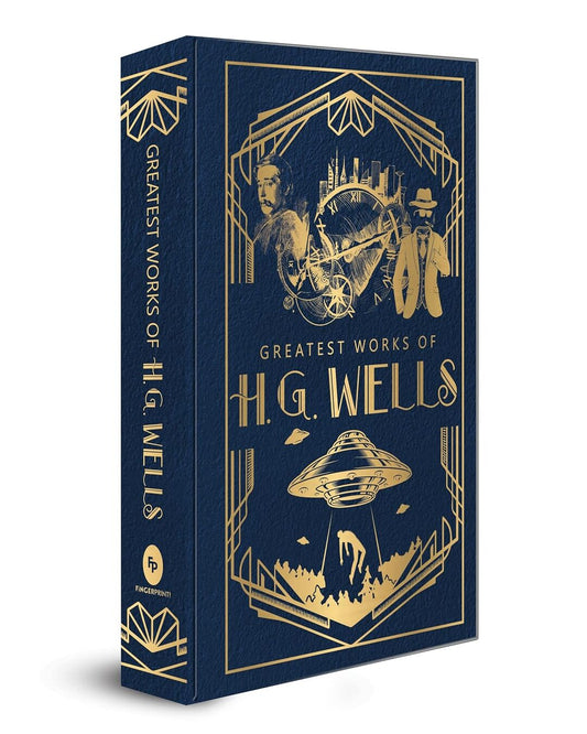 Greatest Works of H.G. Wells (Deluxe Hardbound Edition) by H.G. Wells [Hardcover] - versoz.com