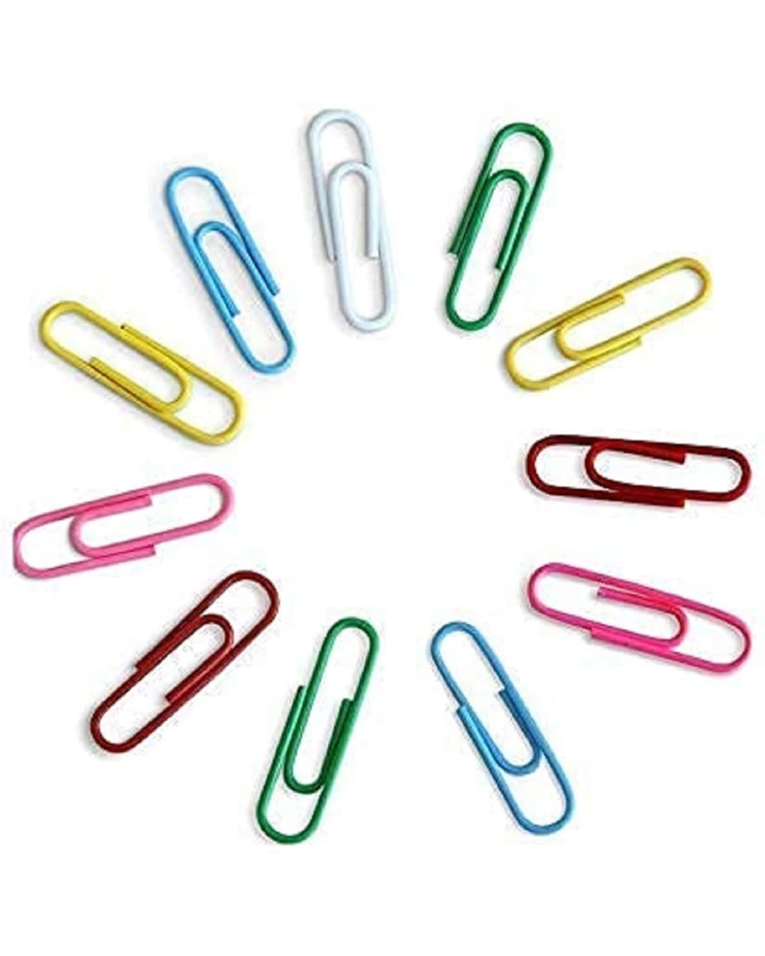 Kisan Colour Paper Clip | Multi Coloured U Gem Clip | 28 cm - versoz.com