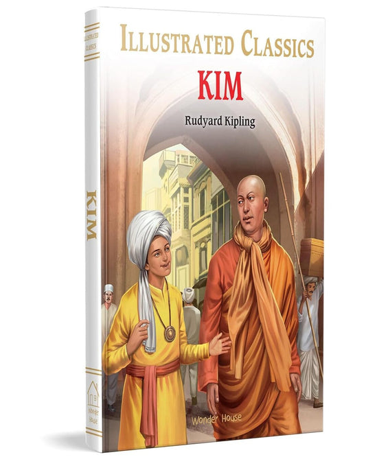 Kim : Illustrated Abridged Children Classic English Novel by Rudyard Kipling (Hardback) - versoz.com