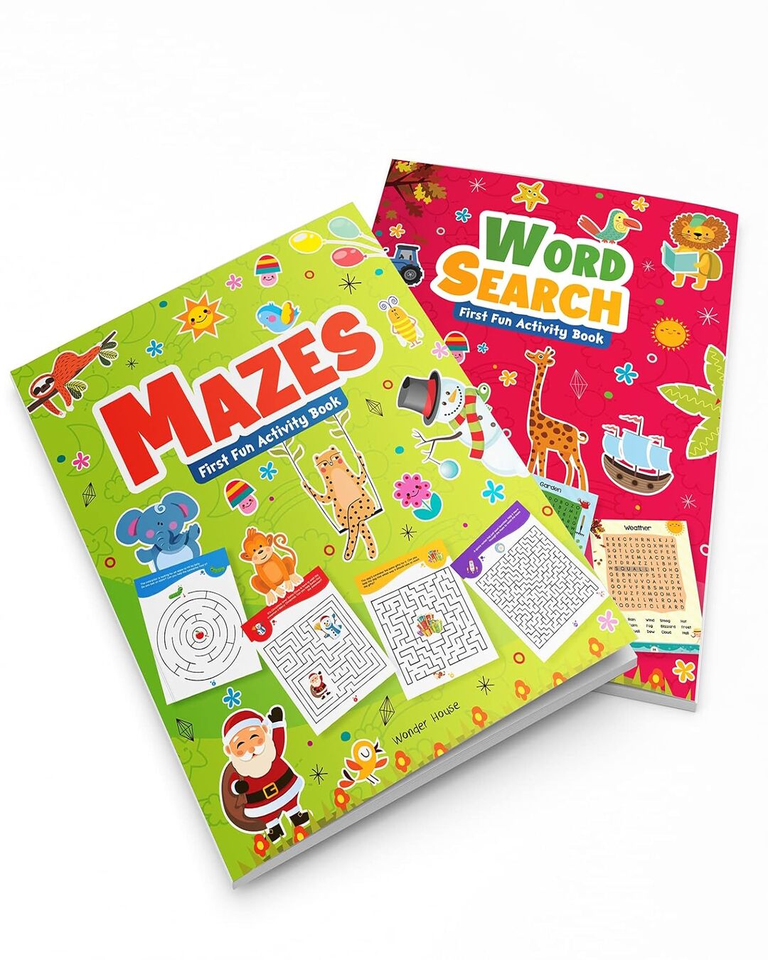 My First Fun Activity Boxset of 4 Books: Spot the Difference, Mazes, Word Search & Dot to Dot by Wonder House Books [Paperback] - versoz.com