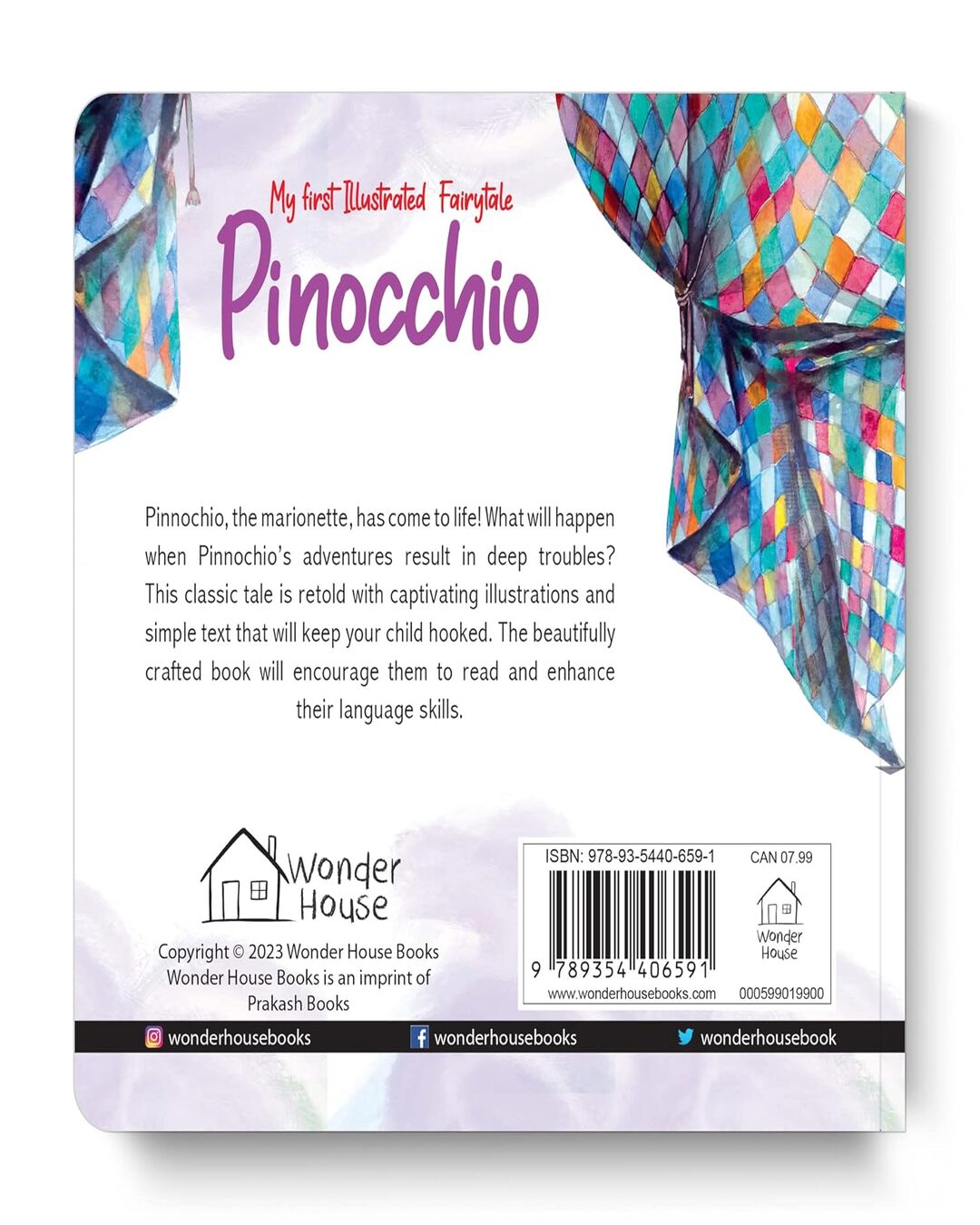 My First Illustrated Fairytale Board Book - Pinocchio Board Book by Wonder House Books [Board Book] - versoz.com