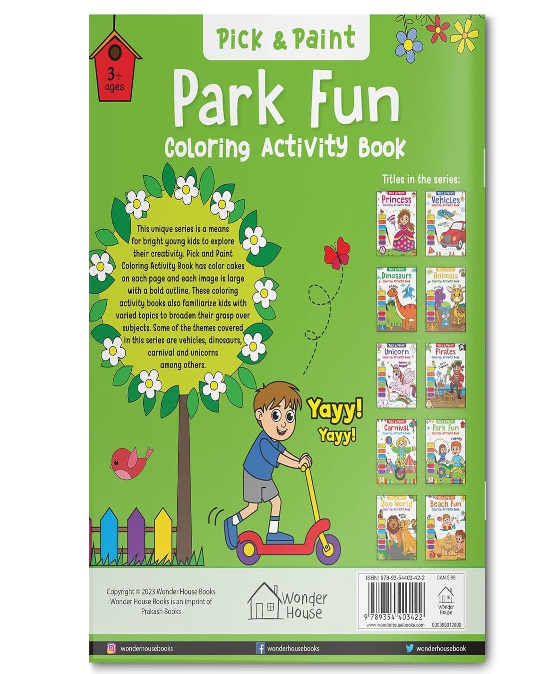 Pick and Paint Coloring Activity BookÂ For Kids: Park Fun by Wonder House Books [Paperback] - versoz.com