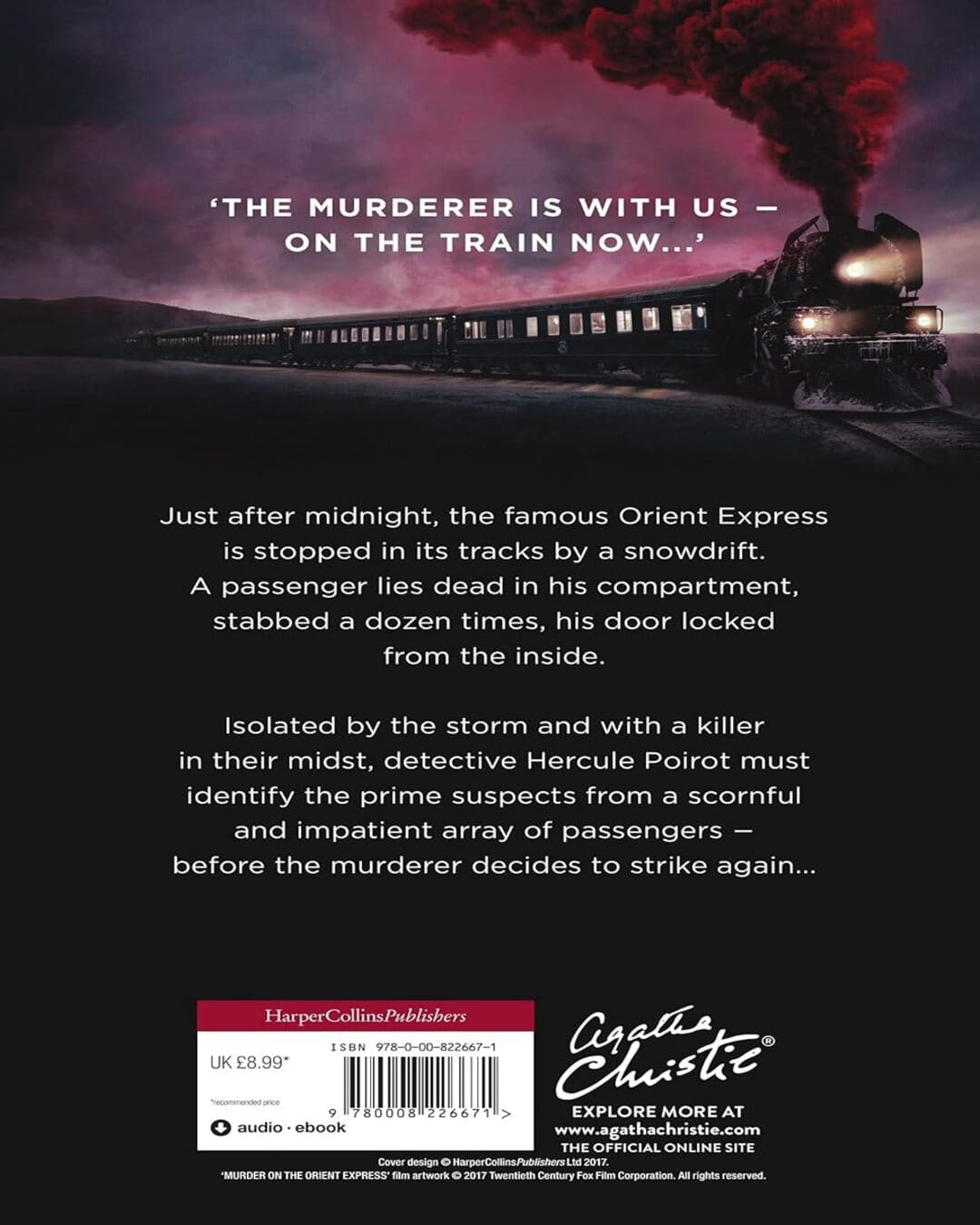 Murder on the Orient Express by Agatha Christie - Film tie-in Edition [Paperback] - versoz.com