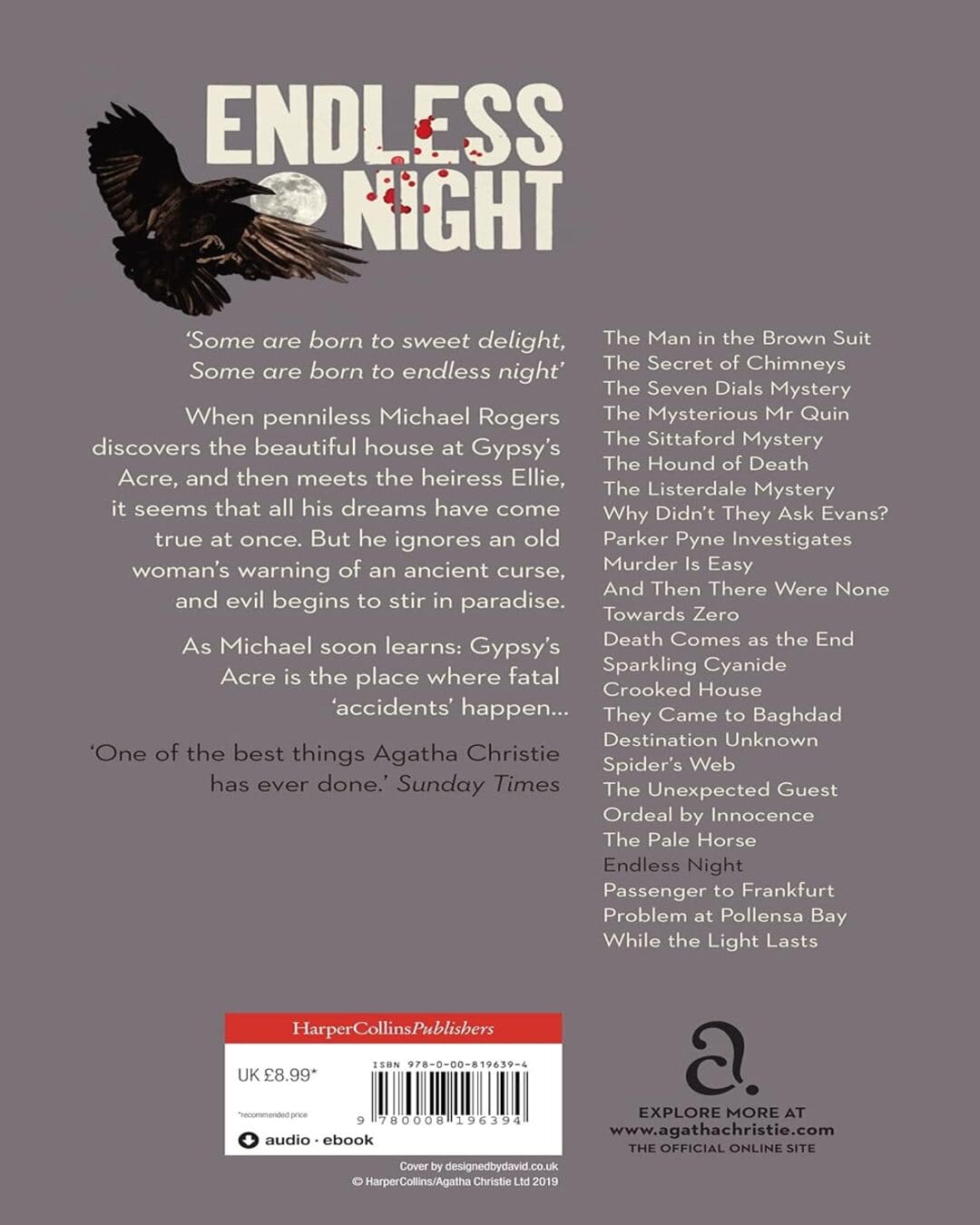 Endless Night by Agatha Christie [Paperback] - versoz.com