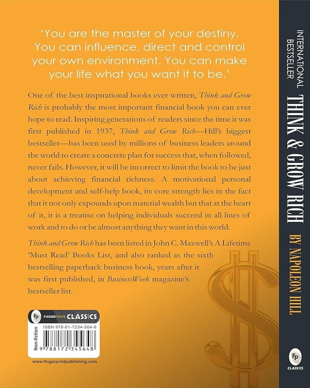 Think and Grow Rich by Napoleon Hill [Paperback] - versoz.com