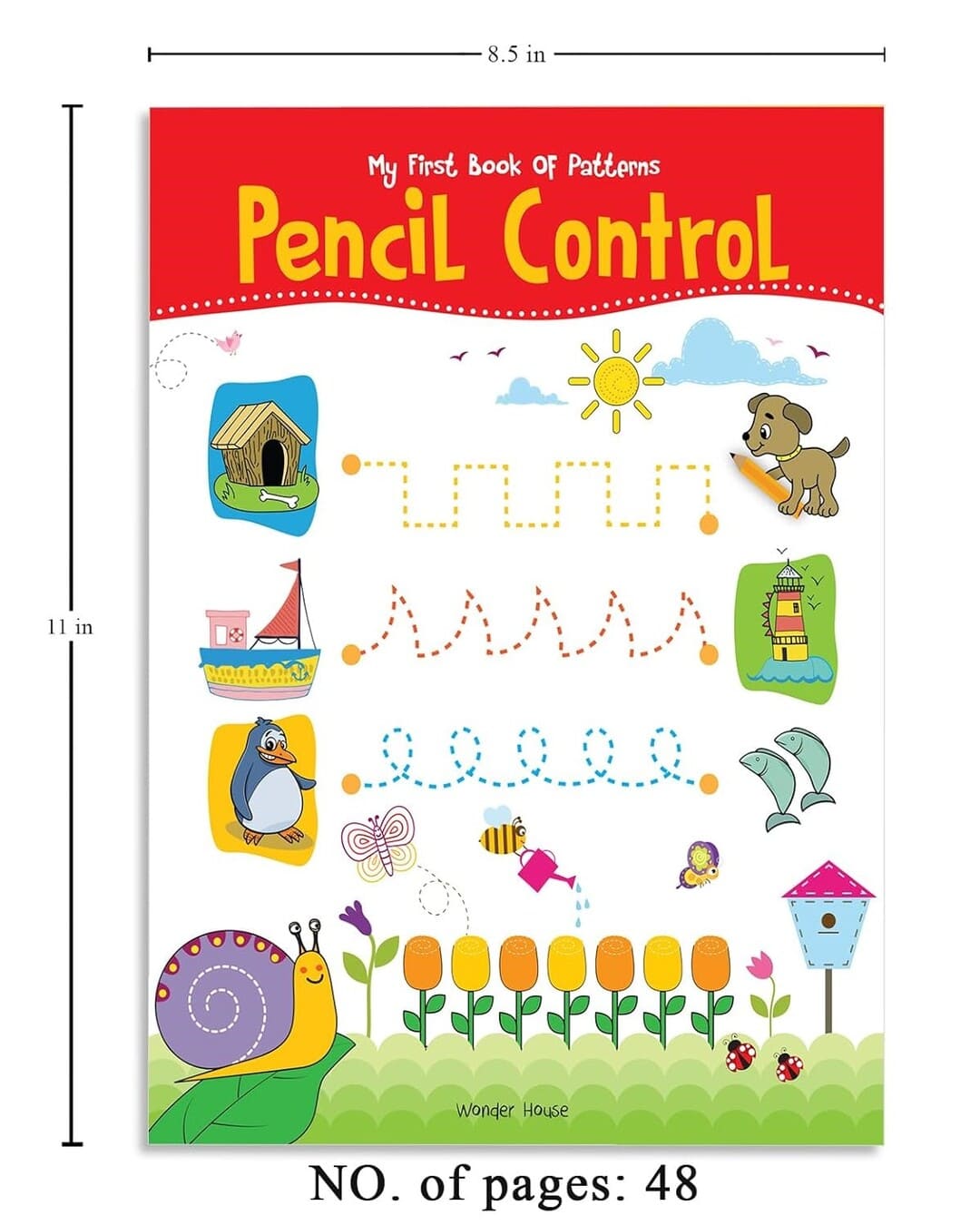 My First Book of Patterns : Pencil Control by Wonder House Books [Paperback] - versoz.com