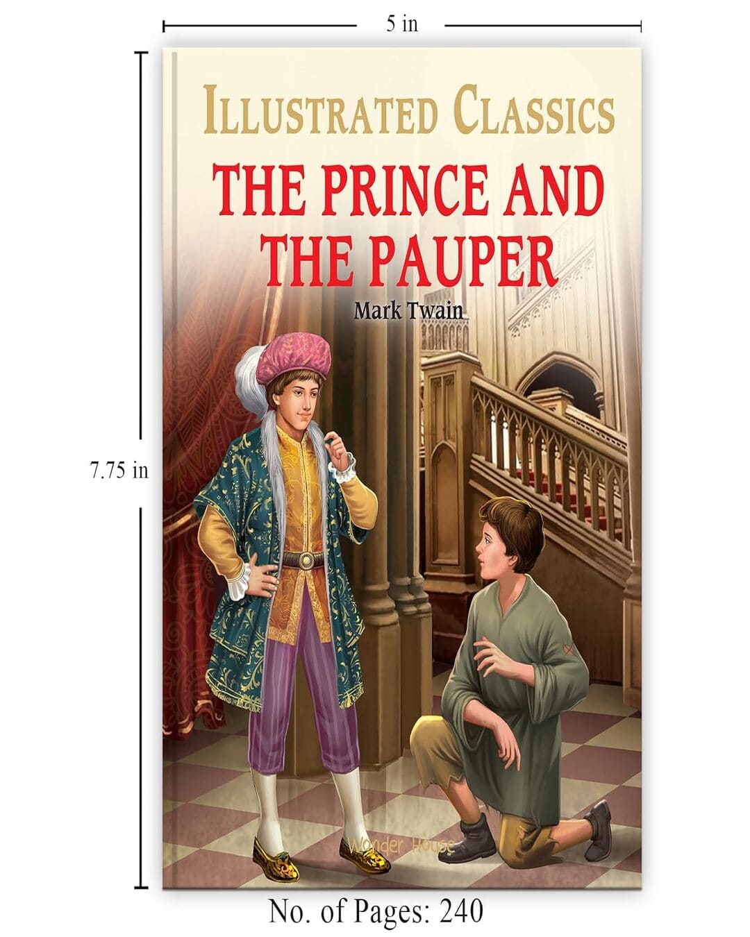 The Prince and the Pauper : Illustrated Abridged Children Classic English Novel by Mark Twain [Hardcover] - versoz.com