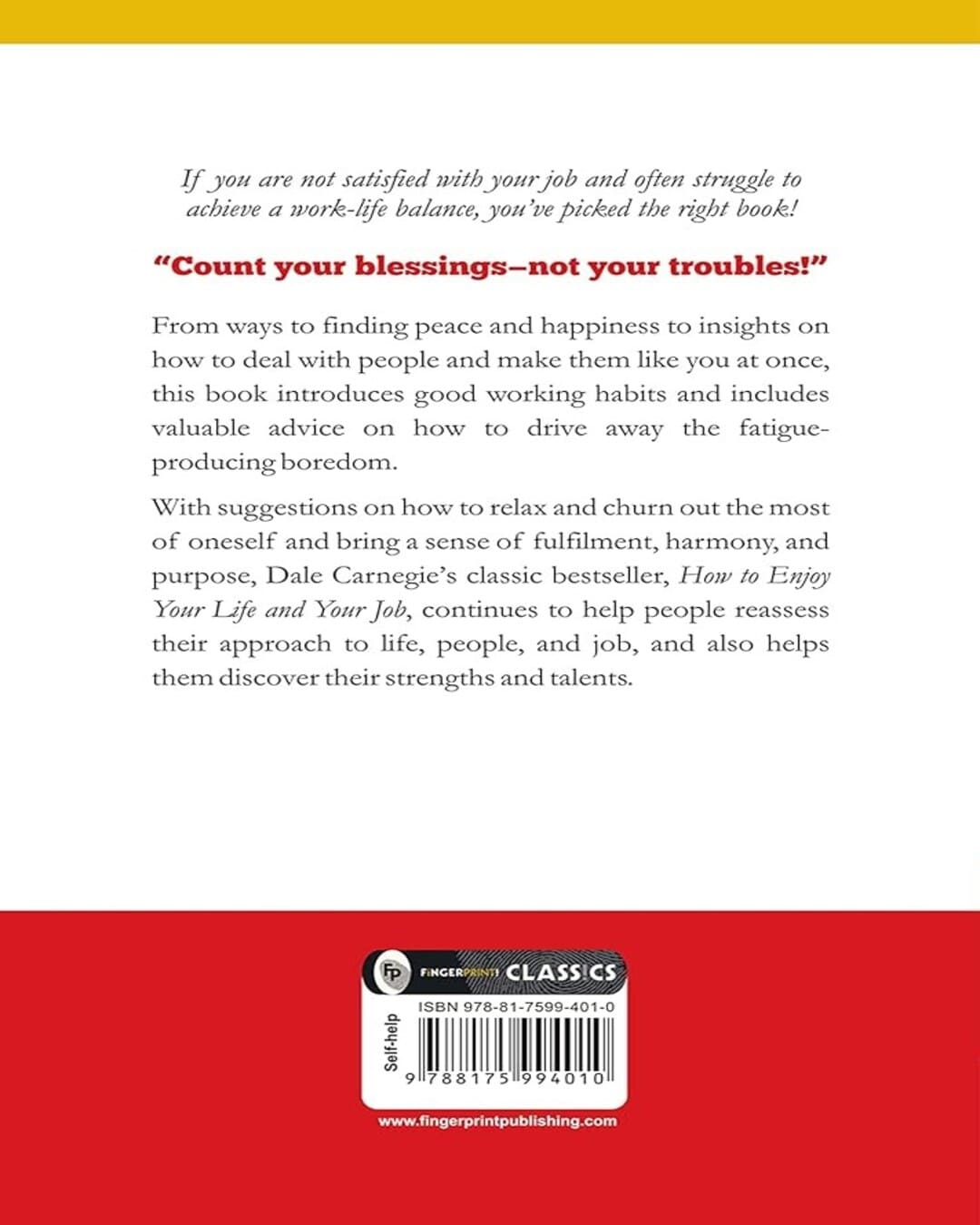 How to Enjoy Your Life and Your Job by Dale Carnegie [Paperback] - versoz.com