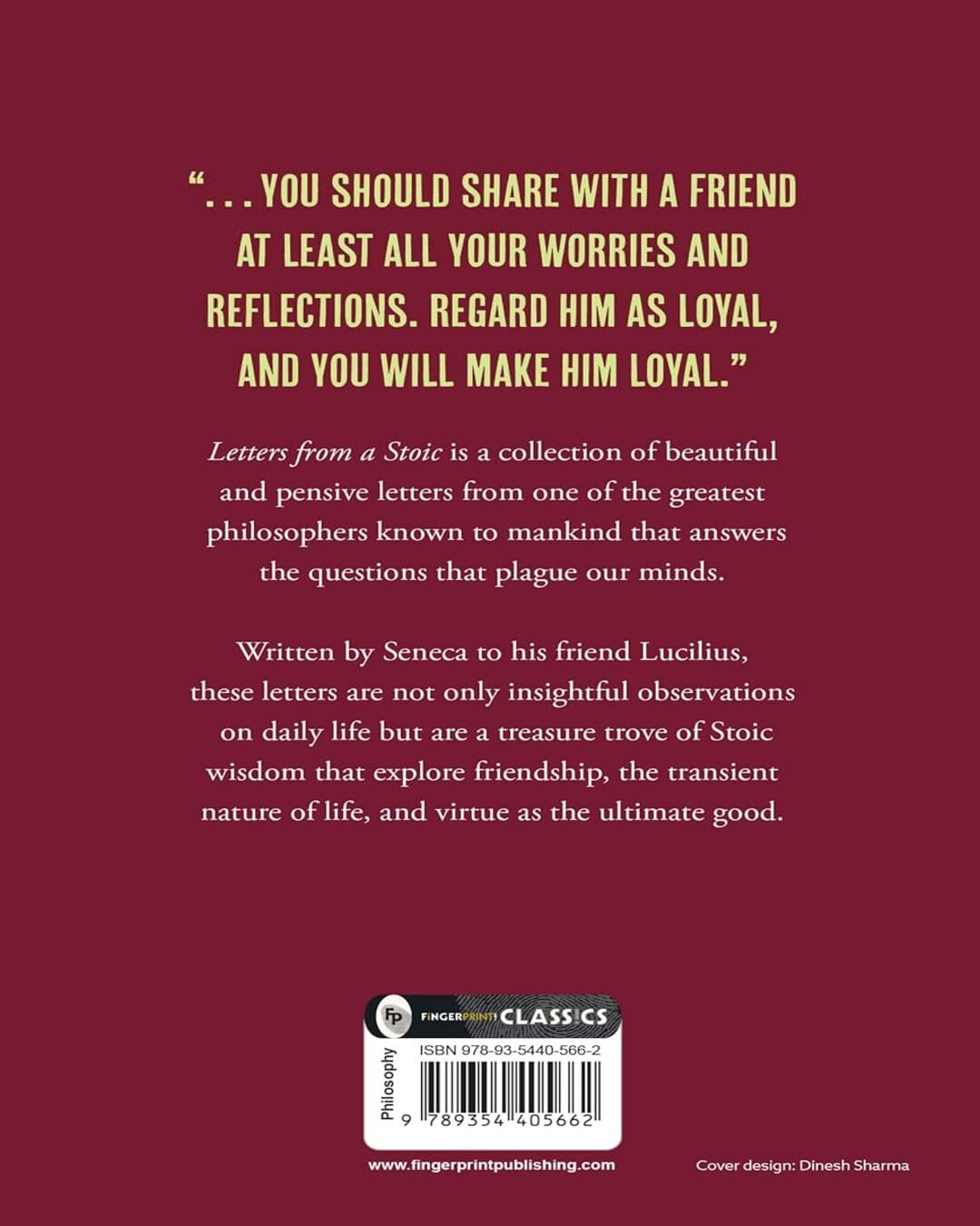 Letters from a Stoic by Seneca [Paperback] - versoz.com