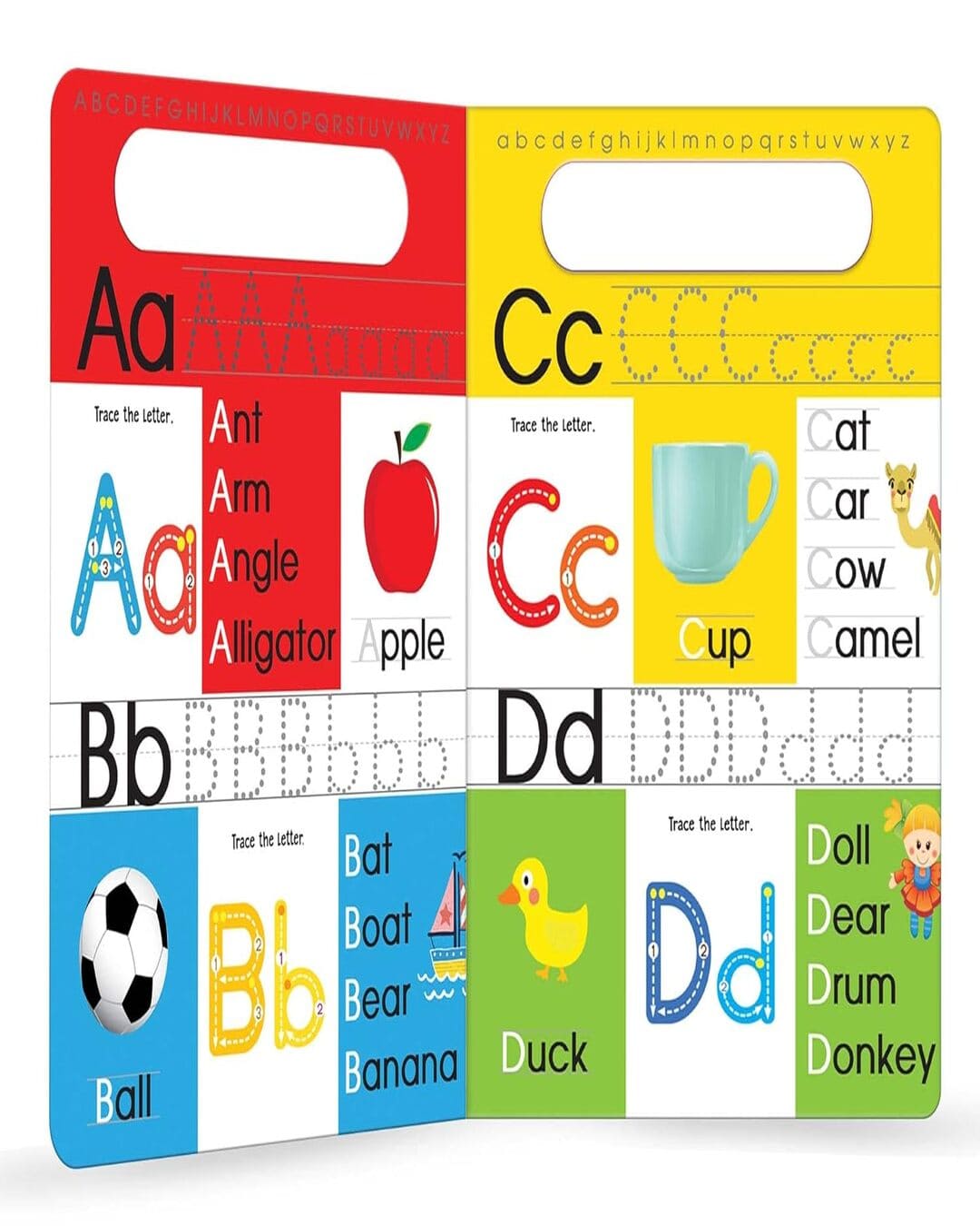 My Big Wipe And Clean Book of Alphabet for Kids : Capital And Small Letters by Wonder House Books [Board Book] - versoz.com