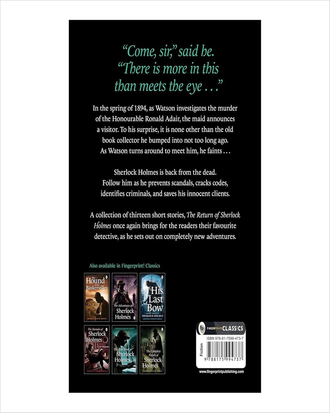 The Return of Sherlock Holmes by Arthur Conan Doyle [Paperback] - versoz.com