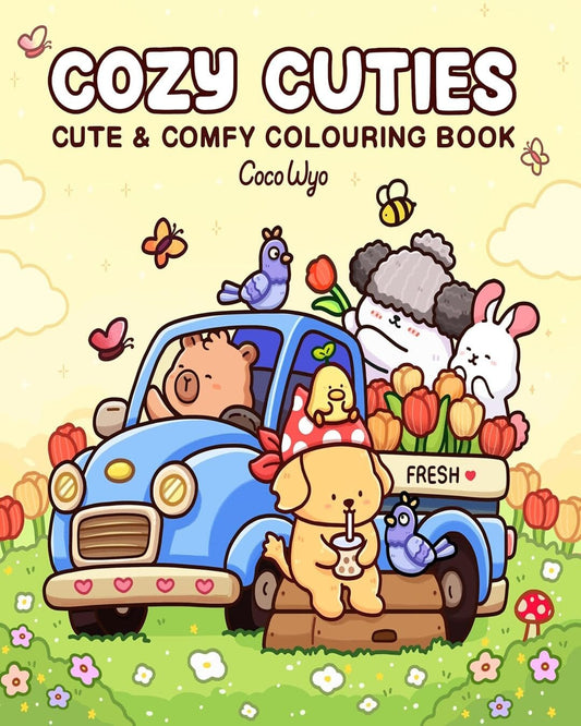 Cozy Cuties : Cute and Comfy Colouring Book by Coco Wyo [Paperback]