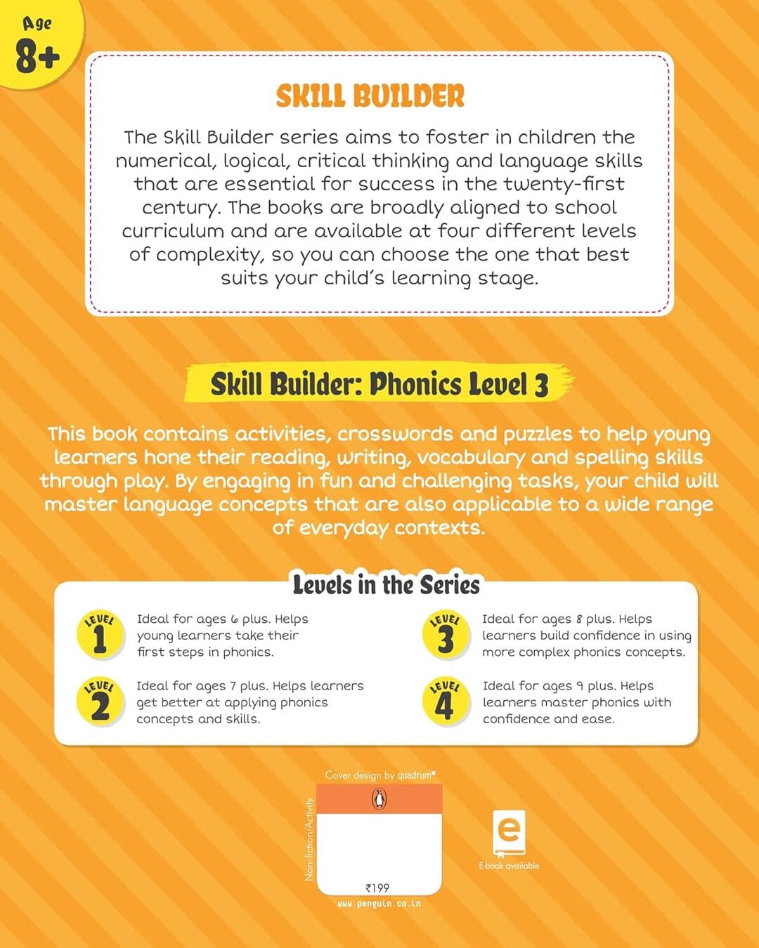 Skill Builders Phonics Level-3 by Penguin India [Paperback] - versoz.com
