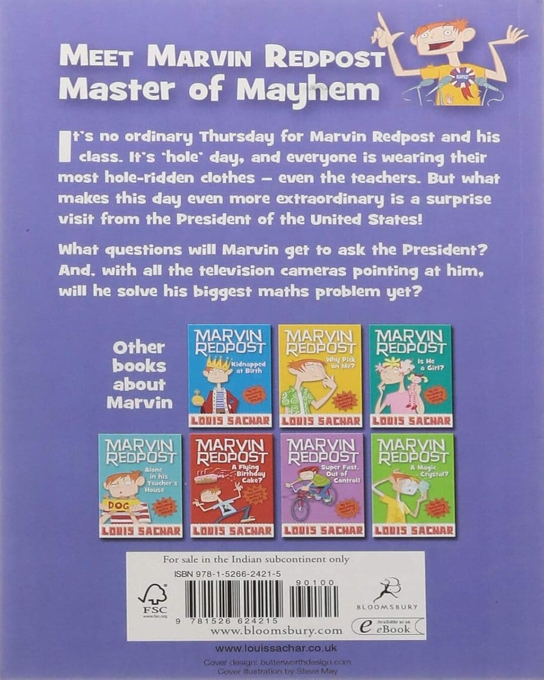 Marvin Redpost: Class President by Louis Sachar [Paperback] - versoz.com