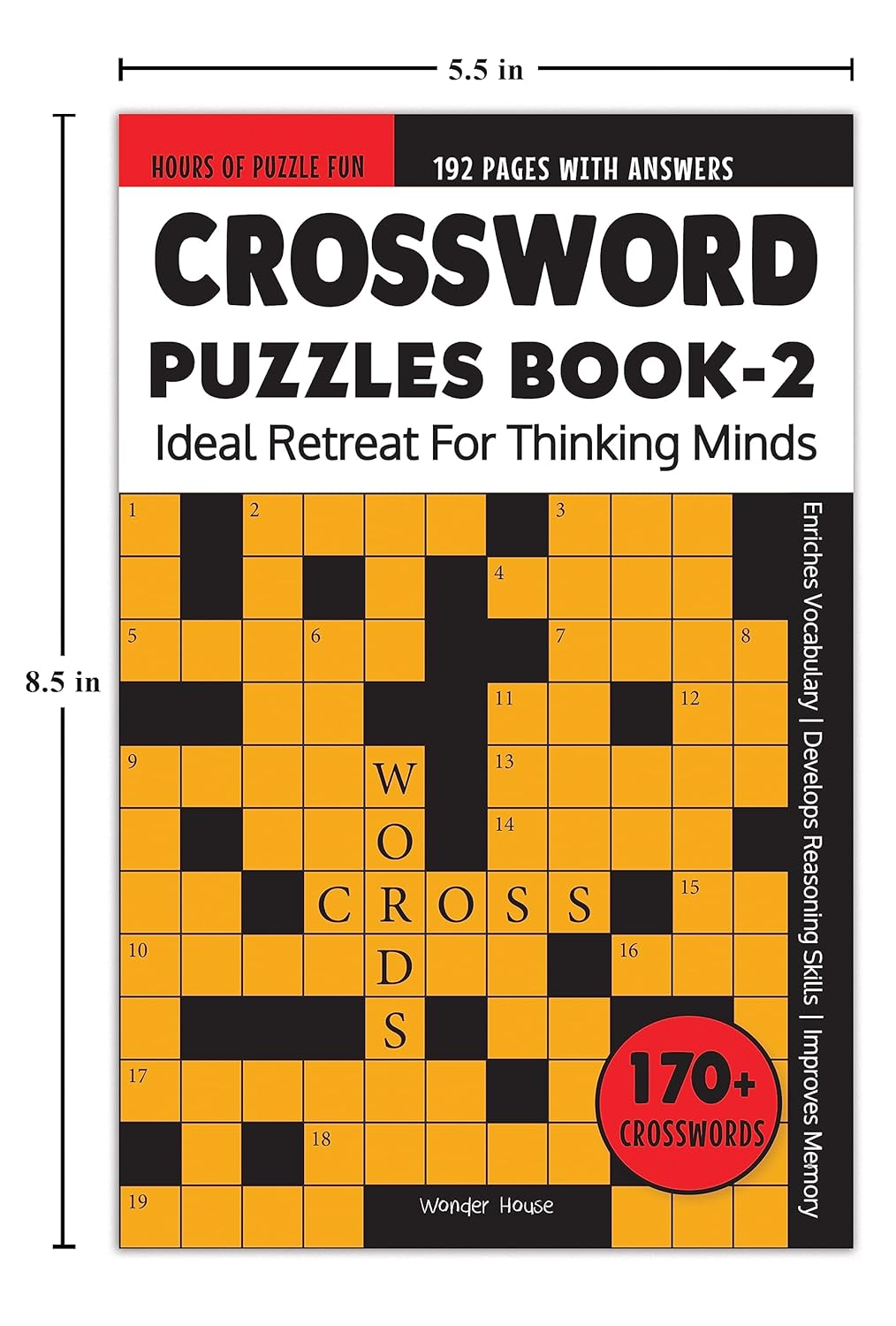 Crossword Puzzles Book 2 : Ideal Retreat For Thinking Minds by Wonder House Books [Paperback] - versoz.com