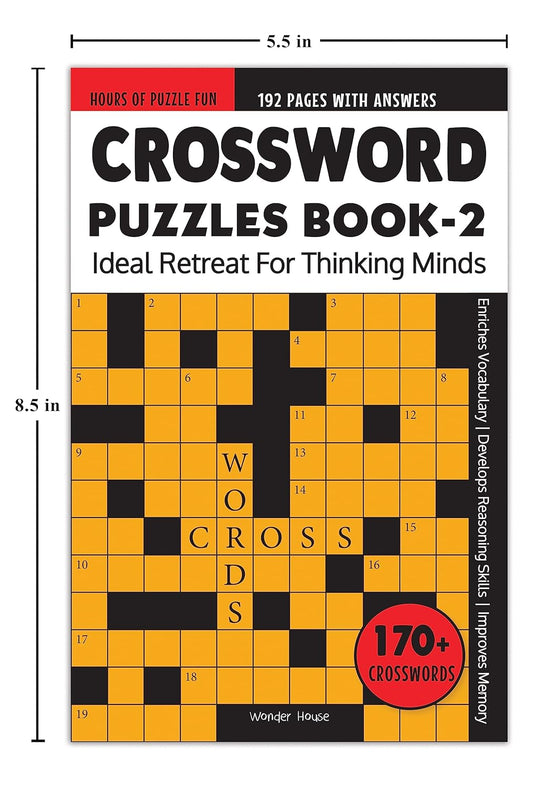Crossword Puzzles Book 2 : Ideal Retreat For Thinking Minds by Wonder House Books [Paperback] - versoz.com