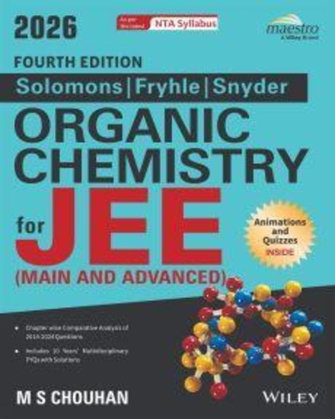 Solomons / Fryhle / Snyder Organic Chemistry For JEE (Main And Advanced) - versoz.com