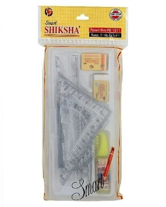 Smart Shiksha Pencil Box PB1011 | Transparent Box | Exam Friendly - versoz.com