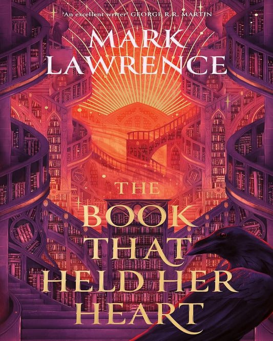 The Library Trilogy (3) — The Book That Held Her Heart by Mark Lawrence [Paperback] - versoz.com