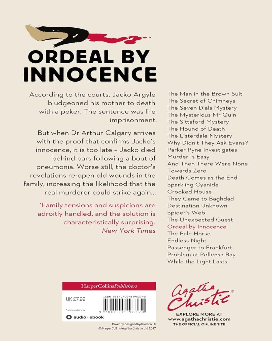 Ordeal by Innocence by Agatha Christie [Paperback] - versoz.com