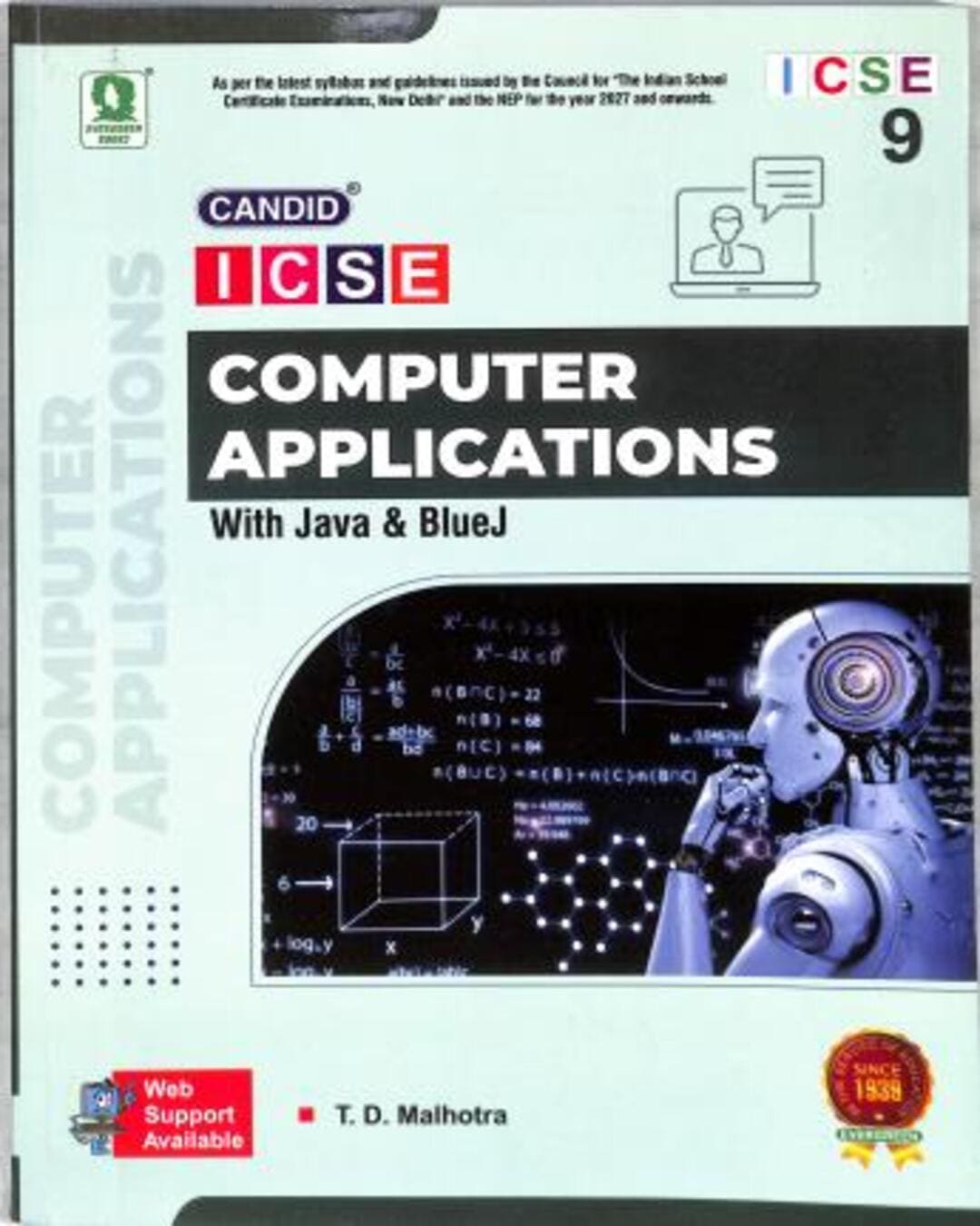 Candid ICSE Computer Applications Class 9 With Java & Blue J 2027 (NEP) - versoz.com